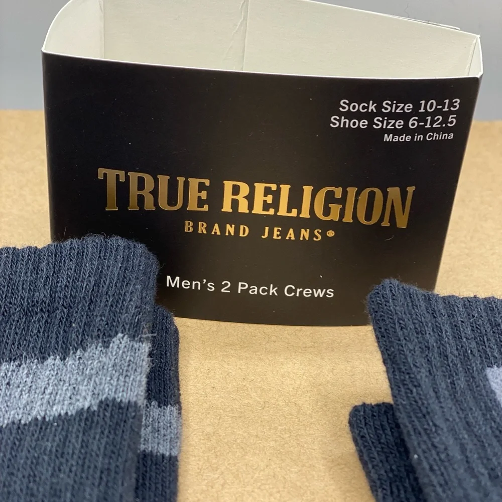 TRUE RELIGION‎ 2-PAIR SOCKS 10 to 13